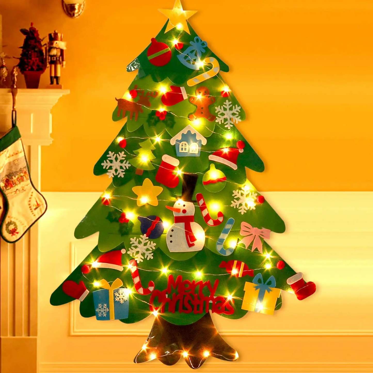 DIY Felt Christmas Tree for Kids